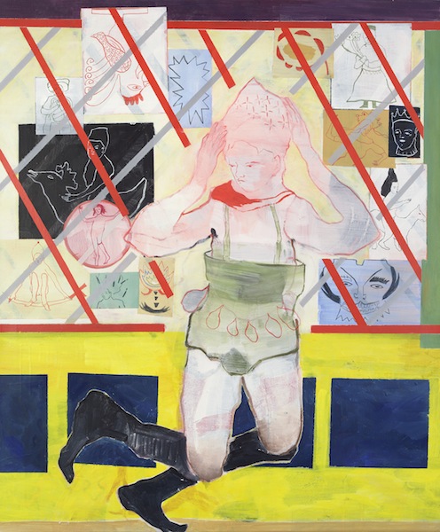 Claudia Rößger: Revolutio, 2014, Eitempera und Öl auf Leinwand, 120 x 100 cm

